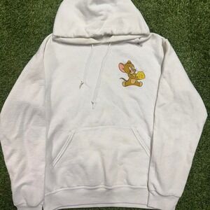 Tom‎ & Jerry Graphic Hoodie (White)